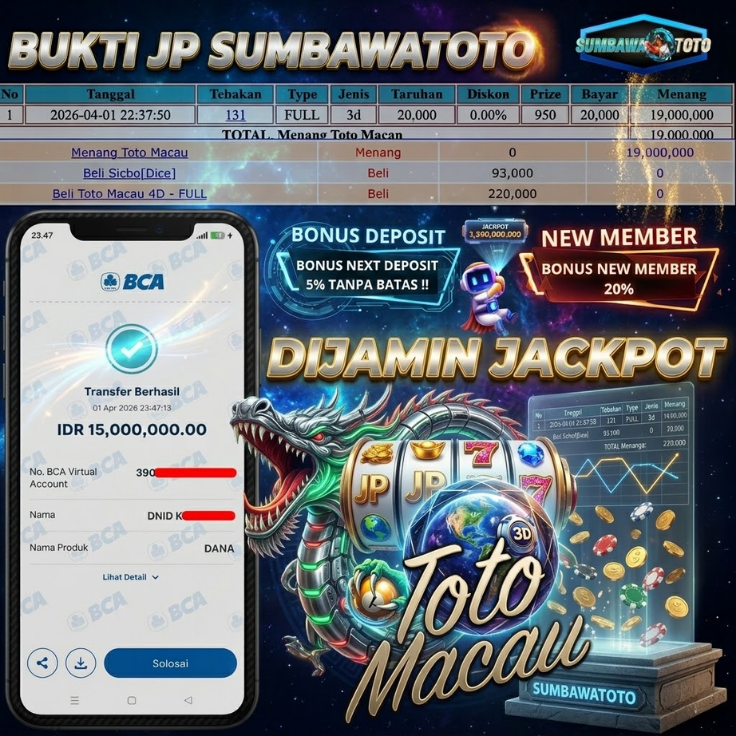🔥SELAMAT JP DI TOTO MACAU🔥